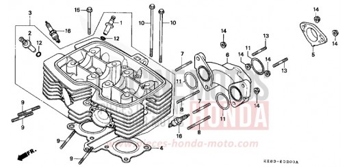 CYLINDER HEAD CA125T de 1996